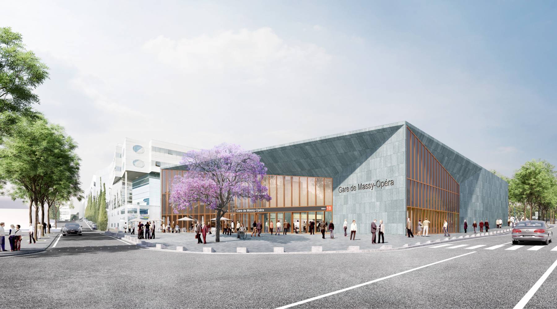 Gare Massy-Opéra, Ligne 18 — Ateliers 2/3/4/